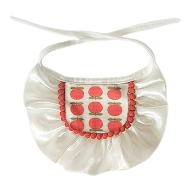 Collar para gato con babero para mascota, regalo, fácil de usar, suave y cómodo, disfraz para perro o gato, bufanda para mascota, accesorios para Rojo