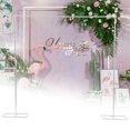 thumbnail image 2 of ChicHomey Wedding Stand with Steel Frame, Simple White Design, Easy Assembly, 11.02 lbs Load Capacity, Durable and Easy to Clean for Special Events, 2 of 7