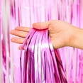 thumbnail image 2 of BNNG Silver Metallic Tinsel Foil Fringe Curtains,1x2m Party Streamer Curtains for Birthday Party Decorations, Halloween Decor, Foil Curtain Backdrop for Party Curtains Metal Shimmer Curtain, 2 of 2