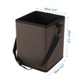 thumbnail image 4 of Unique Bargains Car Trash Can Hanging and Foldable Front Rear Seats Back Trash Bin Brown 1 Pcs, 4 of 6