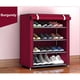 thumbnail image 3 of Estante para zapatos de almacenamiento no tejido, soporte organizador para gabinete de pasillo, 3/4/5/6/8 capas Yeacher Repisa de zapatos, 3 of 6