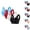 Black-C, variant on 4PC Women's No Steel Ring Lactation Bra Back Adjustment Yoga Running Bra