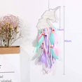 thumbnail image 2 of Unicorn Dream Catcher with Feathers Handmade Flower Pink Dream, 2 of 5