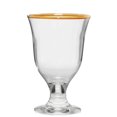 thumbnail image 1 of Classic Touch 14 K Rim Short Stem Crystal Clear Wine Glasses, 2 Set, 1 of 7