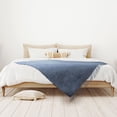 thumbnail image 3 of Jeté Fausse Cachemire Bleu Marine, 3 of 3