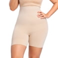 thumbnail image 3 of BiZtdJrK Beige Shapewear for Women Tummy Control High Waist Body Shaper Thigh Slimmer Stretch Butt Lifting Shaping Shorts Under Dress XXL, 3 of 10