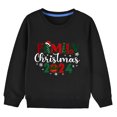 thumbnail image 4 of Wancir Merry and Bright Sweatshirt Kid Boy Girl Christmas Letter Print Pullover Crewneck Long Sleeve Shirt Tops 2-10 Years, 4 of 4
