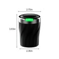 thumbnail image 3 of Car Ashtray with LED Night Light, Press Open Flip Cover, Smoke Odor Control, Portable Car or Office Ashtray, Holds 60-80 Cigarettes, Stylish Durable Design, Easy Clean, 3 of 9