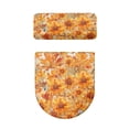 thumbnail image 2 of HELLHERO Sunflower Maple Leaf Toilet Seat Cover, Washable Polyester Toilet Bowl Cover, 17x21 Inches, 2 of 8