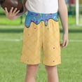 thumbnail image 2 of oqasdz Boys Girls Shorts Ice Cream Print Elastic Waist Comfortable Shorts With Pockets Child Sports Active Baseball Shorts Size 2 Y-3 Y, 2 of 4