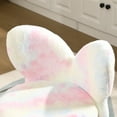 thumbnail image 6 of Guyou Cute Kids Storage Stool, Upholstered Kids Reading Chair with Butterfly Shaped Back, Faux Fur Toddler Chair with Storage for Playroom Kindergarten Bedroom, Colorful Pink, 6 of 6