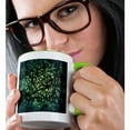 thumbnail image 2 of 3drose, Green Neuron of Nerve Impulse, 11oz Two-tone Green Mug, 2 of 6