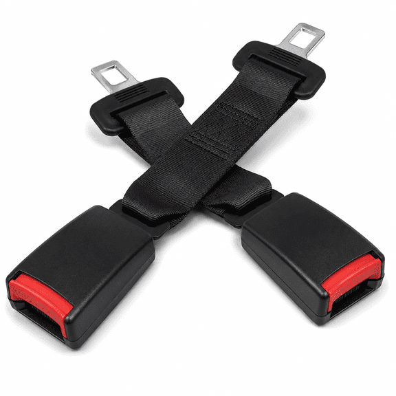2 Pack 10.2-inch Seat Belt Extender for Cars Universal Seat Belt Car Buckle Extension Buckle Up (7/8" Tongue Width)