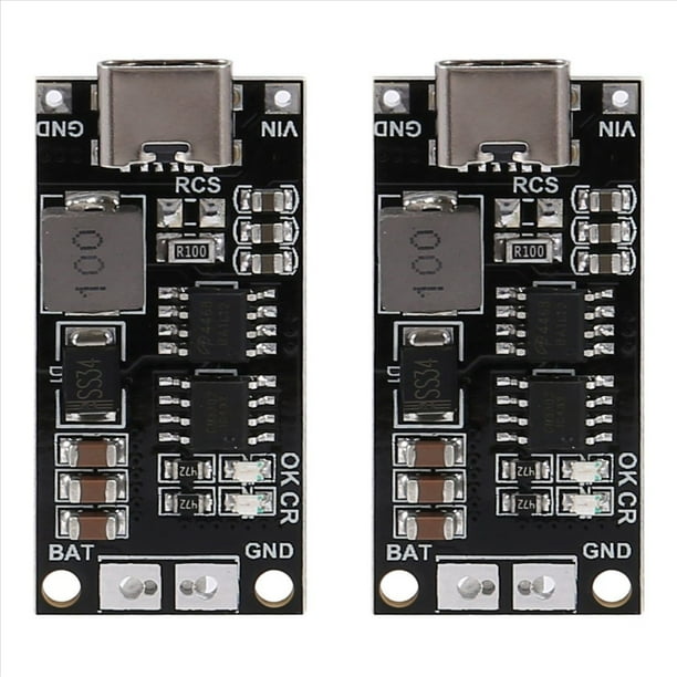 2X 2S Tipo-C una 8.4V Step-Up Boost LiPo PolíMero Li-Ion Cargador MóDulo para 7.4V 11.1V 14.8V 18650(2S 1A)
