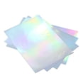 thumbnail image 1 of Papel Adhesivo Holográfico Imprimible, Papel Adhesivo Holográfico Impermeable Absorción De Tinta Rápida Secado Rápido Práctico 22 Hojas A4 Para Fotocopiadoras, 1 of 7