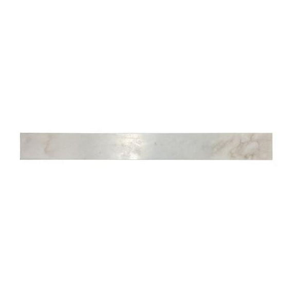 Bellaterra Home BACKSPLASH-WHQX-36R 36 in. White Marble Backsplash