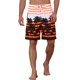thumbnail image 5 of Pantalones cortos de playa impresos con bloques de color de INSPIRE CHIC para hombres 36 Naranja, 5 of 5