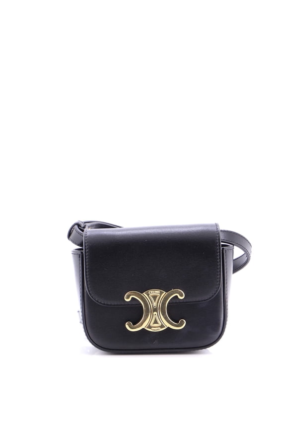 Pre-Owned Triomphe Shoulder Bag Smooth Calfskin Mini By Rebag