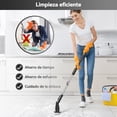 thumbnail image 2 of Limpiadora Eléctrica Giratoria TASVAC Negra Impermeable IPX5, Mango Largo + 5 Cabezas Intercambiables | Baño, Azulejos, Pisos, 2 of 9