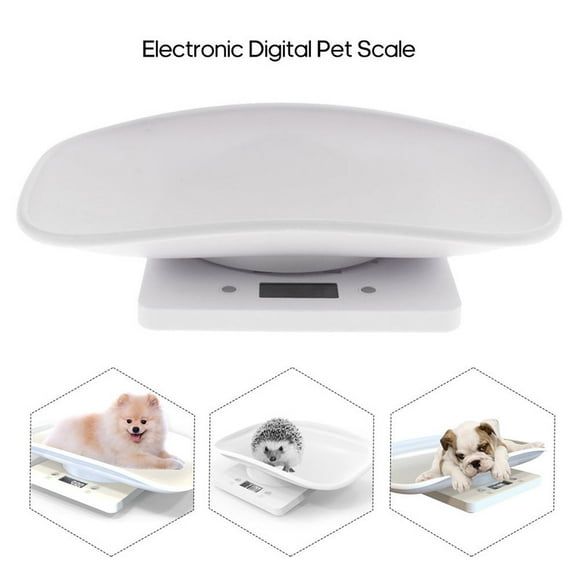 Hweilai Small Pet Scale Digital Portable Dog Cat Scale Electronic Kitchen Food Scale with LCD Display