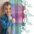 thumbnail image 3 of Blackout Kids Curtains,Colorful Watercolor Stripe Pattern Childrens Insulated Curtains Set Of 2,Bedroom Essentials,Toddler Room Decor 52"x84", 3 of 5