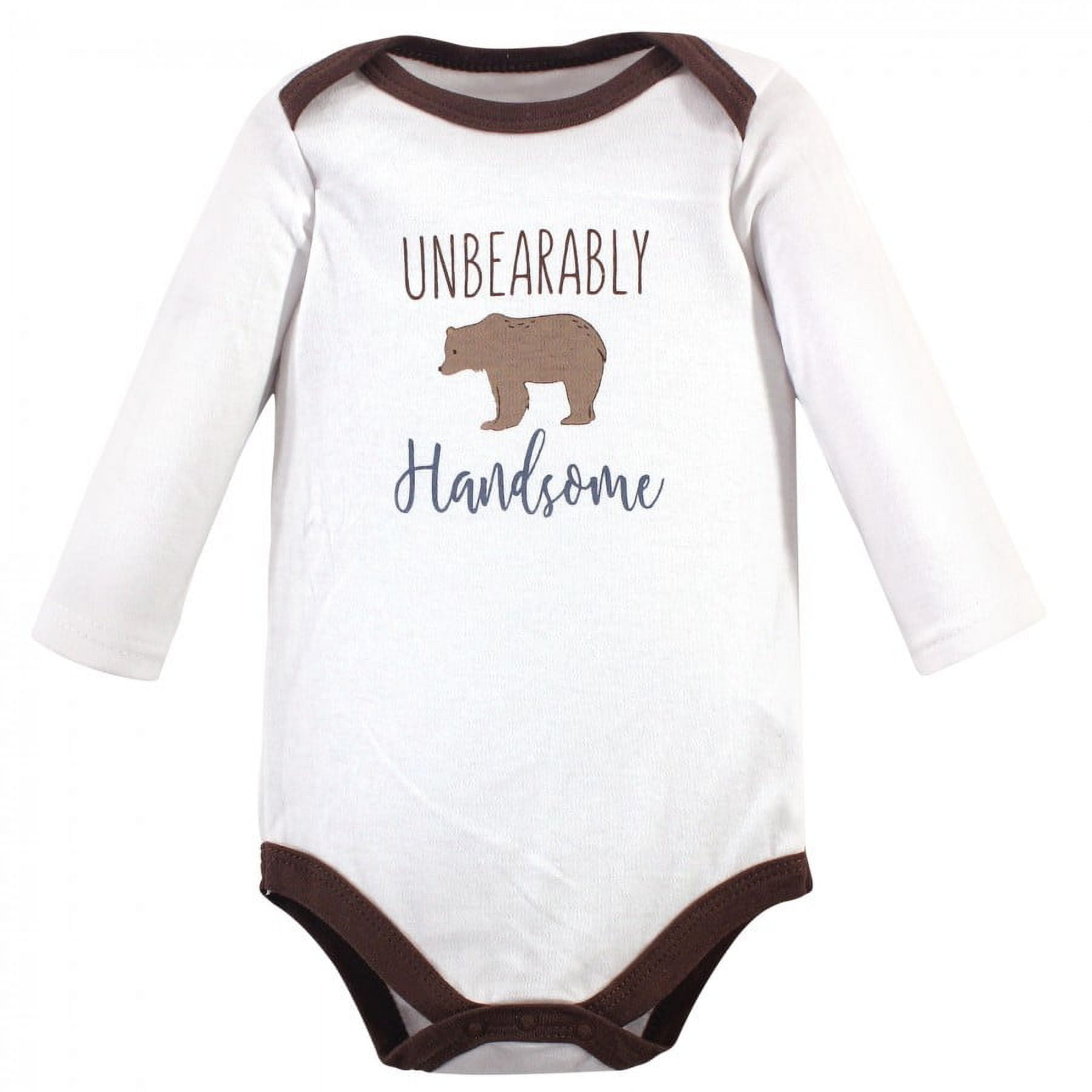 Hudson Baby Cotton Long-Sleeve Bodysuits, 5-Pack, Newborn- 24 Months