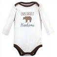 thumbnail image 3 of Hudson Baby Cotton Long-Sleeve Bodysuits, 5-Pack, Newborn- 24 Months, 3 of 6