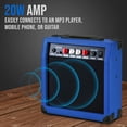 thumbnail image 3 of Amplificador para guitarra eléctrica LyxPro de 20 W con altavoz - Azul, 3 of 6