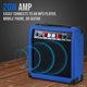 thumbnail image 3 of Amplificador para guitarra eléctrica LyxPro de 20 W con altavoz - Azul, 3 of 6