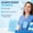 Blue, variant on 1 Pcs Reusable Wipeable ID Card 8.5x5.4cm, Plastic Write on Label for Inventory and Logistics, Hangable Organizer Tag
