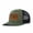 Green and black, variant on USA Flag Mountain Leather Patch Embroidered Color Block Trucker Hat Unisex Adjustable Cotton Breathable Fashion Cap for Travel Daily Wear