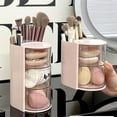 thumbnail image 4 of 3-Tier Clear Hair Accessories Organizer with Rotatable Drawer - Makeup Sponge & Brush Holder, Desktop Storage for Lipsticks, Q-tips, Cotton Swabs, Jewelry & Stationery, 4 of 4