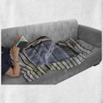 thumbnail image 6 of Country Soft Flannel Fleece Throw Blanket, Original Wooden Window Shutters in Historical Village Image Cottage Theme Print, Cozy Plush for Indoor and Outdoor Use, 50" x 60", Red Brown, by Ambesonne, 6 of 6