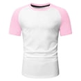 thumbnail image 4 of TIANZEN Fashion Casual Color Cloth Short Sleeve Raglan Top Shirt Mens Socks No Show, 4 of 5