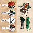 thumbnail image 3 of Homeries Outdoor Dinosaur Chair for Kids – Foldable Children’s Chair for Camping, Tailgates, Beach, – Carrying Bag Included Mesh Cup Holder & Sturdy Construction. Ages 5 to 10 (Patent Pending), 3 of 7