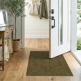 thumbnail image 2 of ODIKA 2'x3' Washable Accent Rug Pet Friendly, Bedside Mat Muted Brown Olive Vintage Retro Tone Boho Antique Medallion with Distressed Floral Border for Bedroom, Nursery, RV, 2 of 7