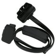 thumbnail image 3 of Diagnostic Adapter, Female 8 Core Male 16 Pin Black OBD2 Extension Cable High Flexibility Practical With Switch For Car, 3 of 8
