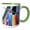 Green/White, variant on 3drose, Gay Pride Flag, New York City, New York. Usa, 11oz Two-tone Red Mug