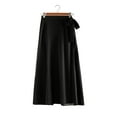 thumbnail image 2 of Aayomet Women'S Midi Skirt Women's Tulle Skirt Formal High Low Asymmetrical Midi Tea-Length Elastic Waist Tutu Skirts,Black S, 2 of 4