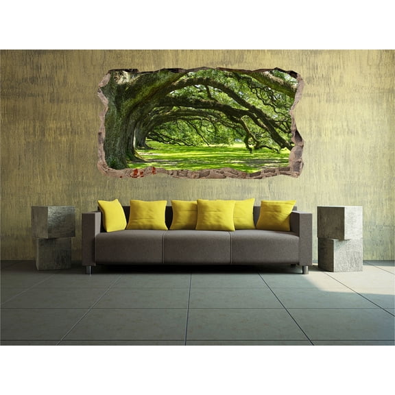 Startonight 3D Mural Wall Art Photo Decor Old Trees Amazing Dual View Surprise Wall Mural Wallpaper for Bedroom Nature Wall Paper Art Gift Large 47.24 ‘’ By 86.61 ‘’