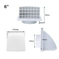 ABS Exterior Wall Ventilation Grille Range Hood Duct Air Outlet With