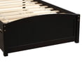 thumbnail image 6 of Platform Bed with Headboard and Twin Size Trundle Modern Style Wood Daybed Frame No Box Spring Needed, 6 of 7