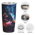 thumbnail image 6 of Wildflowers Butterfly 20oz Tumbler with Lid And Straw Insulated Mug Stainless Steel Vacuum Double Wall Mug For< Car>, 6 of 8