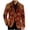 Gold, variant on Mens Christmas Corduroy Blazer Vintage Xmas Pattern Printed Long Sleeve Single Breasted One Button Notch Lapel Business Suit Jacket Trendy Holiday Slim Fit Casual Sport Coat with Pockets