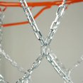 thumbnail image 4 of Red de baloncesto, red de baloncesto de metal para exteriores, red de baloncesto de metal galvanizado, red de baloncesto con cadena de hierro para uso en interiores o exteriores, 4 of 5