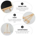 thumbnail image 4 of KAKOWELY 2pcs Small Tabletop Wood Display Rack Mini Easel Photo Frame Tripod Bracket,7.87X"X5.51"X0.79", 4 of 4