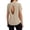 Beige, variant on Backless Workout Athletic Shirts Short Sleeve Split Back Yoga Exercise Tops for Women Beige,XL