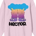 thumbnail image 2 of The Amazing World of Gumball Hector feet on cradle Pink Long Sleeve Adult Crew neck-XL, 2 of 5