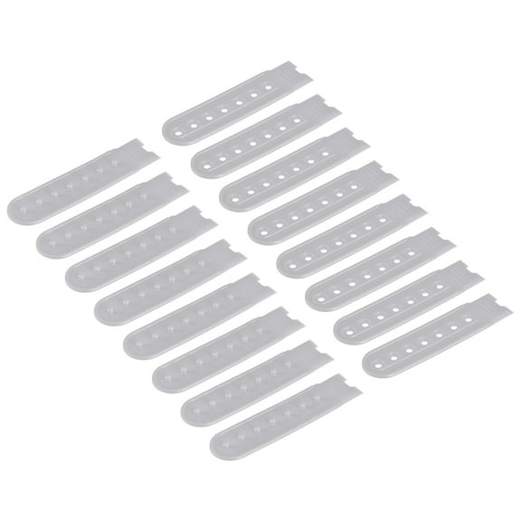 8 Pairs Snapback Strap Cover, 7 Holes Plastic Adjustable Hat Snap Buckle Replacement (Grey)