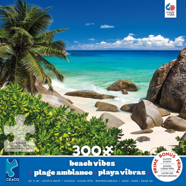 Ceaco 300-Piece Scenic Photography Beach Vibes Seychelles